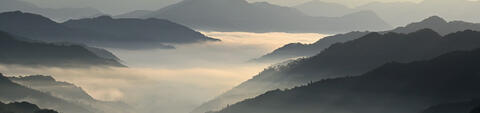 Mountains with fog Mountains with fog